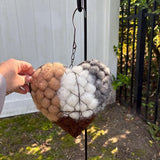 Handmade Bird's Nest Heart-Shaped Ornament Filling