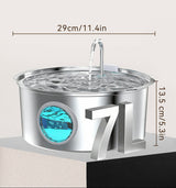 Vexroan Stainless Steel Cat/Dog Water Fountain