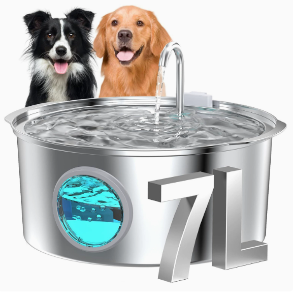 Vexroan Stainless Steel Cat/Dog Water Fountain