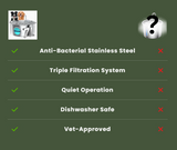 Vexroan Stainless Steel Cat/Dog Water Fountain