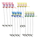 8 Pack 3D Dragonfly Garden Stakes Decor