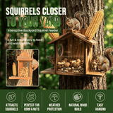 Wooden Squirrel Feeder