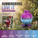 Glass Hummingbird Feeder
