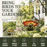 Heart-Shaped Flower Bird Feeder