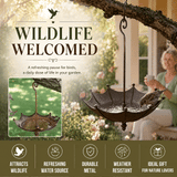 Hanging Bird Feeder & Bird Bath