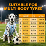 Mesh Breathable Pet Dog & Cat Soccer Jersey 2 Pack