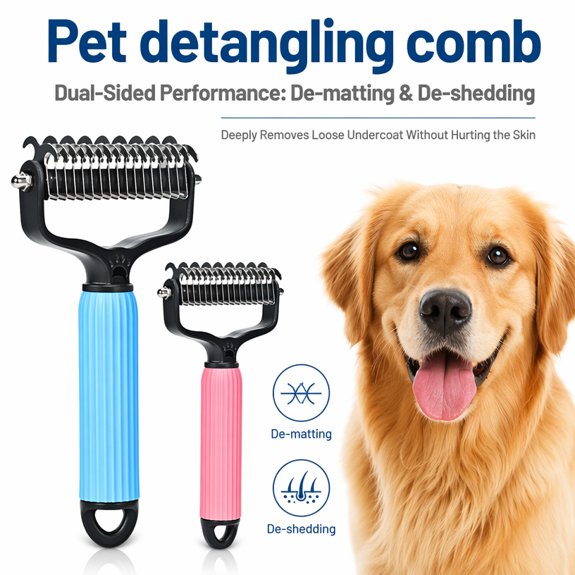 Double Sided Dog Detangling Comb-Buy 1 Get 1 Free