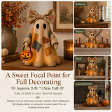 🔥 50% OFF TODAY - 👻🎃 Vintage Patchwork Ghost Decor(✨ LED Pumpkin Lantern}
