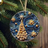Flat Quilling Christmas Ornaments