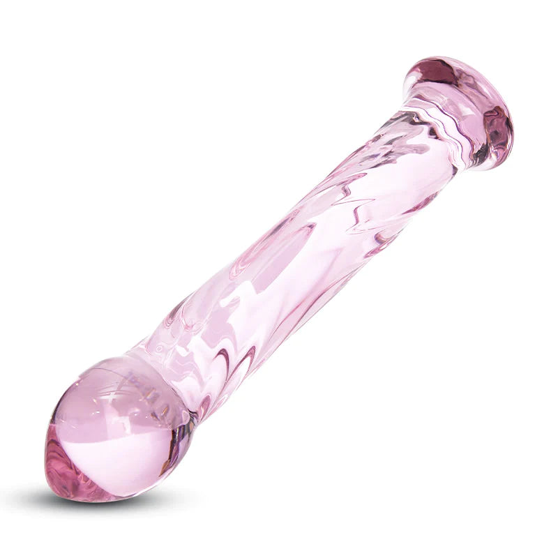 Crystal Glass Butt Plug Glass Dildo 6.7 Inch