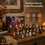 🎃 Last Day 50% OFF - 24 Days of Halloween Gnome Surprise Figures Advent Calendar Box