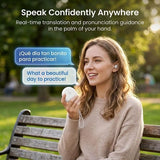 🌎 AI Wearable Translator – 165+ Language Two-Way Voice Translation Device, Real-Time AI Language Translator with Smart Learning, Bluetooth Connectivity for Travel, Work & Everyday Conversations