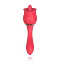 Vibrationsmasturbator mit Rosenzungen-Lutschfunktion