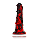 Unförmiger künstlicher Pferdepenis-Silikondildo in gemischten Farben
