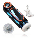 Vaso masturbador masculino telescópico, succionador y totalmente automático 3 en 1 con pantalla LCD