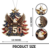 1776–2026 Liberty Eagle Christmas Ornament