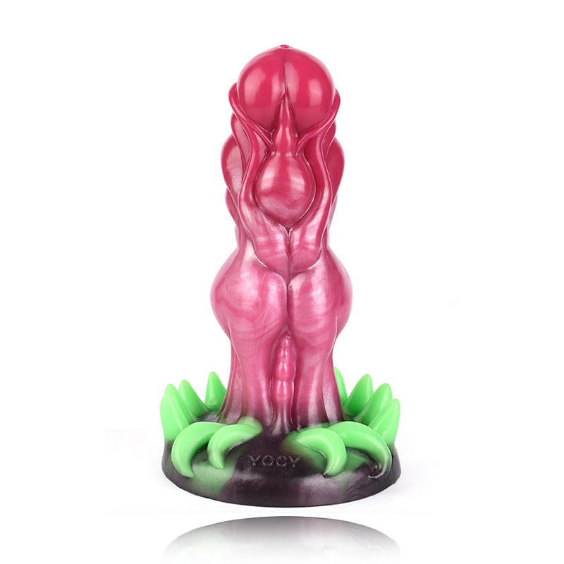 Luminous Base Shaped Silicone Fantasy Dildo