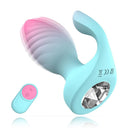 2-in-1-Vibrator mit Fernbedienung, Klitorisstimulator, Analdildo