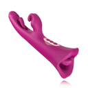 Vibrador Conejo 3 en 1 para Puntos G con Vibración, Azotes y Lamidos de Lengua