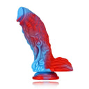 Dildo Artificial Grueso y Largo con Forma Especial de Fénix Azul Oscuro de Silicona