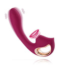 Vibrador de masturbación femenina de mano color burdeos