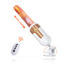Vibrador de clítoris y punto G con control remoto, 5 vibraciones y 5 modos de empuje automáticos