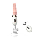 Dildo de vibración telescópica automática con control remoto de 7 frecuencias y calentamiento inteligente
