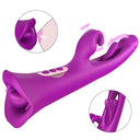 Vibrador Conejo 3 en 1 para Puntos G con Vibración, Azotes y Lamidos de Lengua