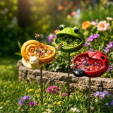🌸🐝 Help Pollinators Thrive! | Frog. Snail & Ladybug Water Bowl Decor🐸🐌🐞