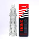 Crystal Condom - Juguetes sexuales para parejas de entrenamiento del pene con hilo elástico