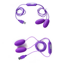 Vibrador huevos dobles rebotantes con carga USB