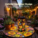 Colorful Sunflower Glow Solar Garden Lantern