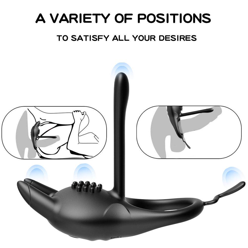 Couple Rings Vibrators 10 Vibration Mode Clit Stimualtion Sex Adult Toys