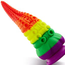 Colorful Tentacle Dildo With Suction Cup Huge Anal Plug 8.66 Inch