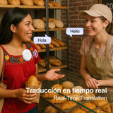 🌎 AI Wearable Translator – 165+ Language Two-Way Voice Translation Device, Real-Time AI Language Translator with Smart Learning, Bluetooth Connectivity for Travel, Work & Everyday Conversations