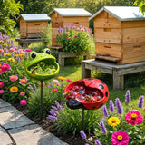 🌸🐝 Help Pollinators Thrive! | Frog. Snail & Ladybug Water Bowl Decor🐸🐌🐞