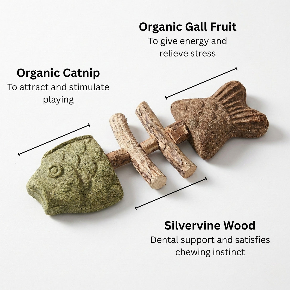 Catnip & Silvervine Chew-3 PCS