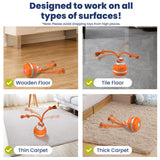 Rope Runner Interactive Squeaky Rechargeable Small Dog Ball & Rope Toy
