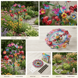 ☀️🌀Outdoors Wind Spinners with Decorative Flowers🌸