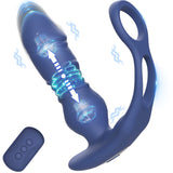 3 in 1 Thrusting Prostate Massager Anal Vibrator