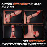 3 in 1 Cock Ring Erection Enhancing Stamina Prolonging