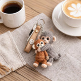 Crochet Punch Monkey Keychain