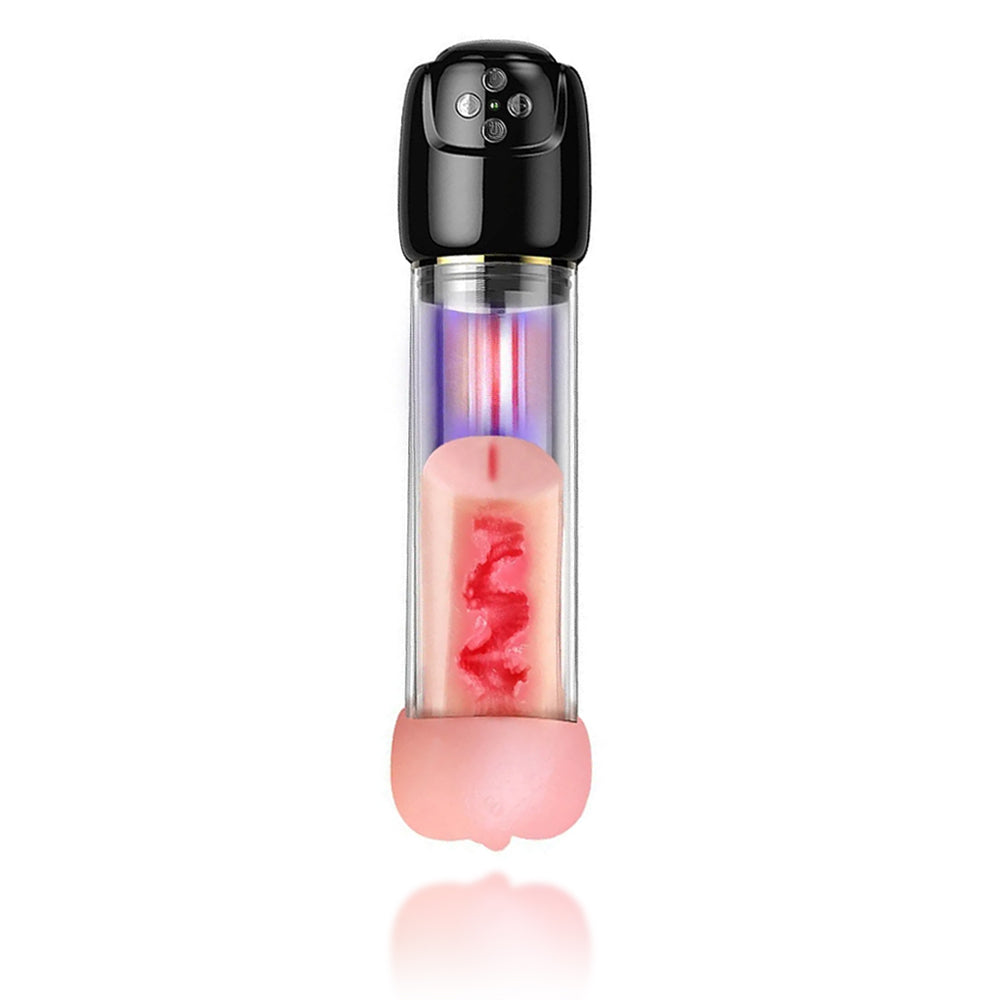 Strong Sucking Masturbation Cup, with Water Flow Bubble Sucking