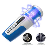 Showeggs 5 Speed Vibrating Rotation Male Masturbator with Vioce & 6 Scene Switching Masturbation