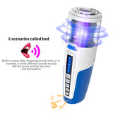 Showeggs 5 Speed Vibrating Rotation Male Masturbator with Vioce & 6 Scene Switching Masturbation