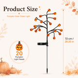 Solar Pumpkin Stake Light – 20 LED