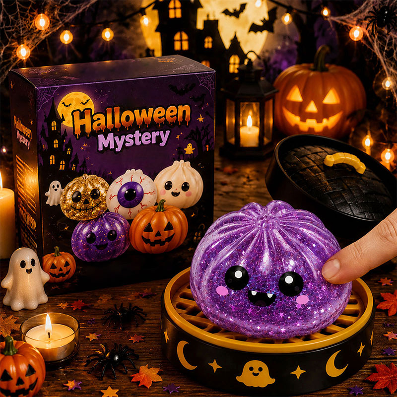 🎃 Halloween Dumpling Squeeze Squishy Toy Blind Boxes