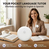 🌎 AI Wearable Translator – 165+ Language Two-Way Voice Translation Device, Real-Time AI Language Translator with Smart Learning, Bluetooth Connectivity for Travel, Work & Everyday Conversations
