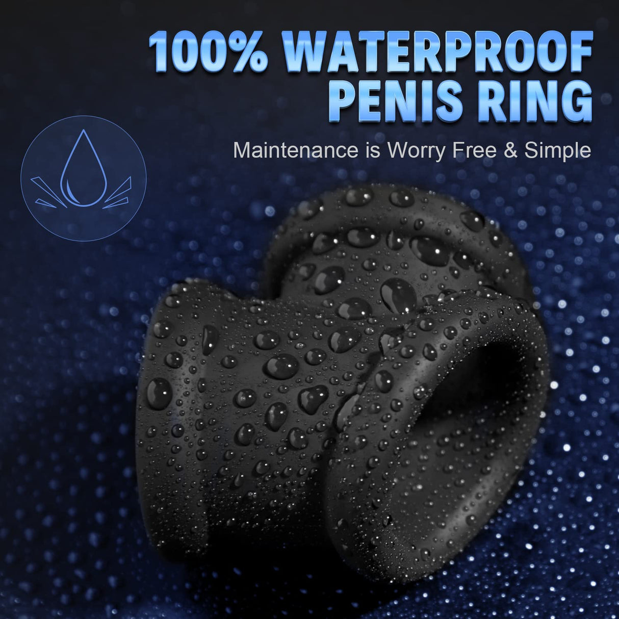 Stretchy Tri-Spot Cock Ring - Divide Cock and Ball Ring