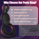 4in1 Penis Ring Vibrator 10 Vibrations C & G Spot Vibrator